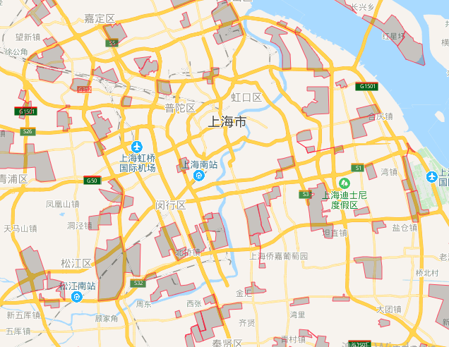 上海工业地产104地块在线地图，精确到街道，头等仓独家发布！